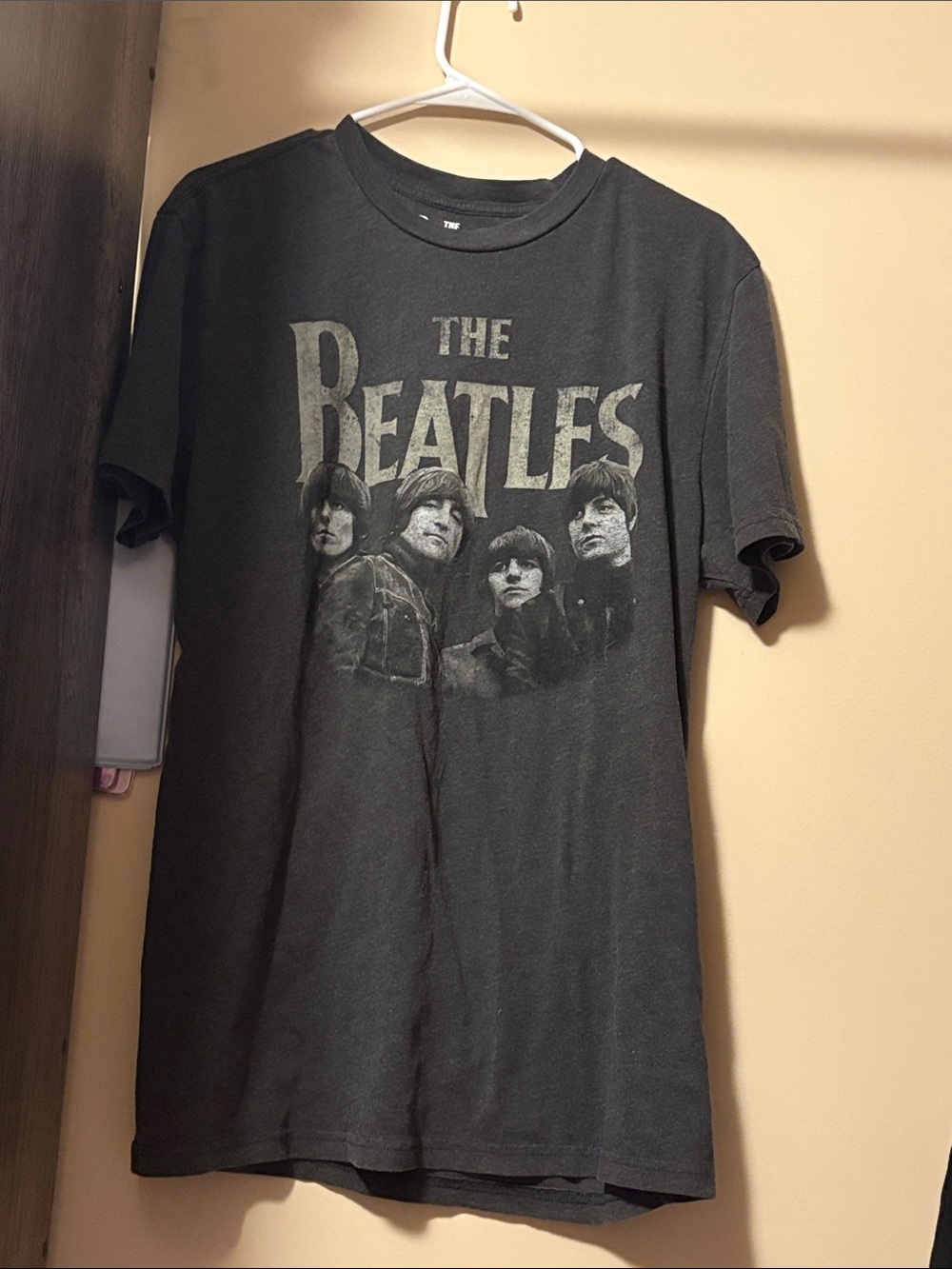 The Beatles Black Graphic Short Sleeve Tee